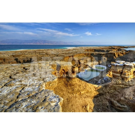 Ein Gedi Dead Sea - Sinkholes near the Dead Sea in Ein Gedi, Israel. Print Wall Art By SeanPavonePhoto