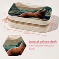 thumbnail image 5 of Sea Lion Velvet Portable Necklace Organizer Box with Removable Compartment – Decorative Gift and Necklace Holder, 5 of 7