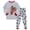 PJ177-Red, variant on UAYOTSE Boys Long Sleeve Pajama Set Motorcycle Monster Truck Graphic 2‑Piece Boys Sleep Set Size 4-5 Years