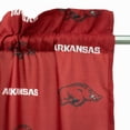 thumbnail image 5 of Arkansas Razorbacks 100% Cotton, 63" Curtain Panels, Set of 2, 5 of 5