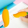 thumbnail image 1 of Cute Fruit Carrot Eraser - Clean Traceless Erasing for Pencils, Premium Rubber Student Supplies, Large Novelty Desk Accessory, Fun Learning Tool, 1 of 7