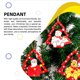thumbnail image 2 of Cateissary Colgante de decorativo de árbol de Navidad portátil para oficina en casa con cuerda para sala de estar, dormitorio, adorno de Kits de decoración para fiestas Muñeco de nieve, 2 of 6