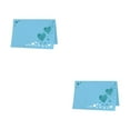 thumbnail image 4 of Toystoory 50 Uds. Pantalla de papel nombres de invitados con estilo con tarjetas de nombre de boda corazón ahuecado tarjeta de identificación azul 2Conjunto, 4 of 6