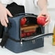 thumbnail image 4 of Insulating Lunch Bag With Waterproof Double Layer For Bento Milk Bottle And Meal Boxes Cooler Bag, 4 of 7
