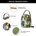 thumbnail image 4 of FORMRS Crossbody Bag for Women Quilted Travel Shoulder Cell Phone Purse with Chain Strap Handbag, Gray Floral, 4 of 7