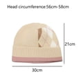 thumbnail image 2 of Gorro de pescador corto con puños de punto de lana para hombres y mujeres, gorros cálidos de invierno, 2 of 6
