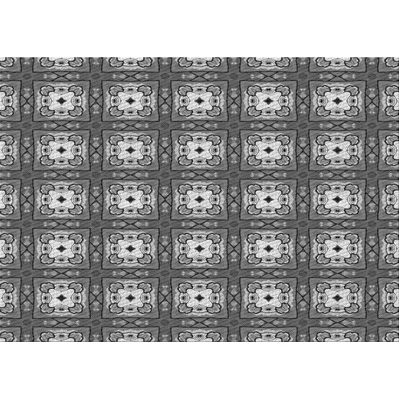 Ahgly Company Indoor Rectangle Patterned Dark Gray Area Rugs, 3' x 5'