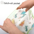 thumbnail image 5 of Threemushroom Waterproof Adjustable Baby Bib with Crumb Catcher Pocket, 4 Pieces, 5 of 5
