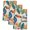 Green, Coral, Tan, variant on Happy Summer Kitchen Towels Set of 4, Tropical Palm Leaves Floral Watercolor Absorbent Dish Towels for Kitchen, Microfiber Hand Towel, Quick Drying Tea Towel for Cleaning Decorative Dishcloths