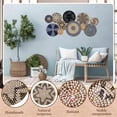 11 Pcs Boho Wall Basket Decor Bulrush Woven Wall Hanging Art Round ...