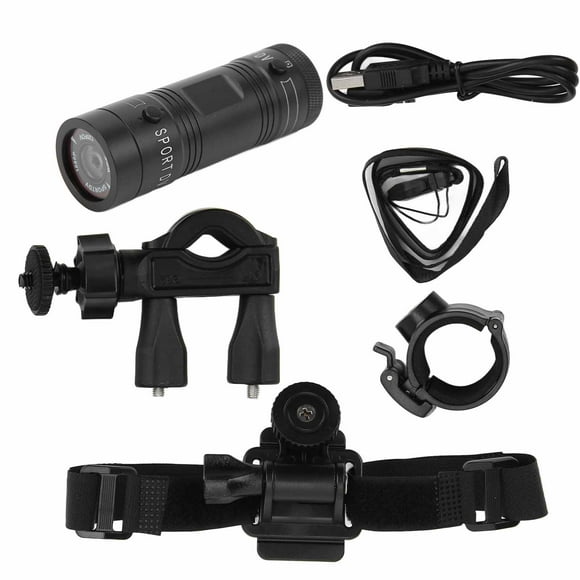 Bike Helmet Sport Camera, Built in Motor Bike Helmet DV Camcorder with Anti Lost Rope for Outdoor for Bike for Motorcycle