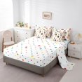 thumbnail image 4 of Manfei Cartoon Cat Twin Bedding, Japanese Lucky Kitten Bedding Comforter Set, White, Polkadot Reversible, 7-Piece, 4 of 6