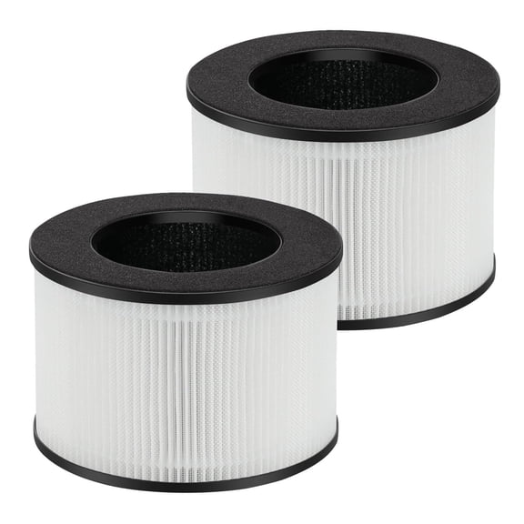 Haadid M01 HEPA Replacement Filter for MOOKA M01 Air Purifier, 3-in-1 H13 True HEPA   Activated Carbon, 2 Pack