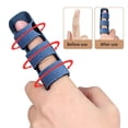 thumbnail image 4 of Happon 4 Pack Finger Splint, Adjustable Finger Aluminium Support for Arthritis Mallet Finger Knuckle Brace with 3 Fixing Strap for Finger Stiffness, Osteoarthritis, Sprained Knuckles Pain Relief, 4 of 7