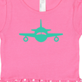 thumbnail image 3 of Inktastic Cute Teal Airplane Gift Baby Girl Dress, 3 of 4