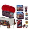 Spider-Man Tableware Kit For 8 81 pc w/ Plates Napkins Cups and Table Cover
