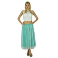 thumbnail image 2 of Bimba Women Pouf Lined Net Elastic Waist Skirt Chic Boho Clothing, 2 of 6