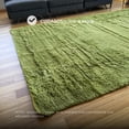 thumbnail image 3 of Tapete Sala Tipo Shag 200x160cm Pelo Largo Suave  Verde ilios innova 2x1.60 color verde, 3 of 8