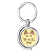 thumbnail image 1 of Nariz de gato Rotating keychain Metal Keyring Holder, 1 of 2