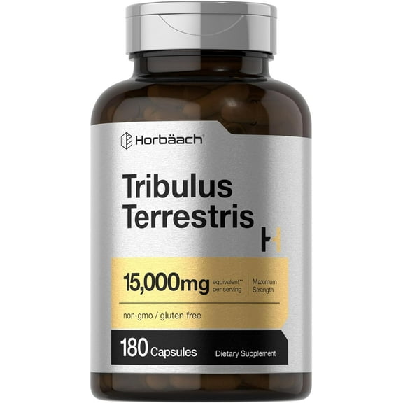 Tribulus Terrestris for Men |  15000mg  | 180 Capsules | Maximum Strength | by Horbaach