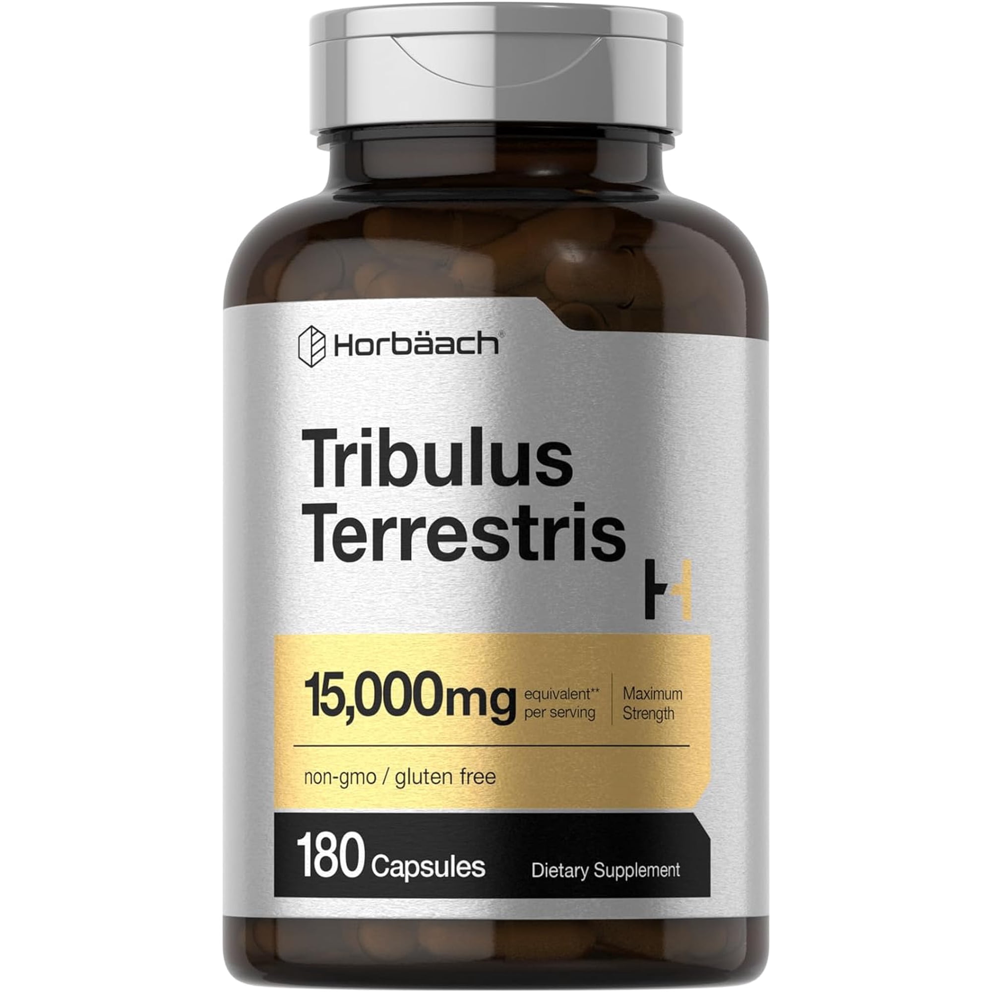 Tribulus Terrestris for Men | 15000mg | 180 Capsules | Maximum Strength | by Horbaach