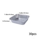 thumbnail image 3 of Penkiiy Cacerolas de aluminio, cacerolas de papel desechable de servicio extra pesado para hornear (paquete de 30)& Chafing, Deep Tin Foil Bakeware, bandeja de mesa de vapor, 3 of 6