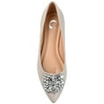 thumbnail image 5 of Journee Womens Renzo Slip On Pointed Toe Ballet Dress Flats, Widths Available, 5 of 10