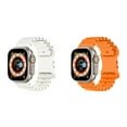 thumbnail image 1 of BRADCET Silicone Ocean Band for Apple Watch Bands 49mm 44mm 45mm 38mm 40mm 41mm Men Women, Adjustable Sport Band Strap Wristband for Replacement iWatch Series Ultra 8 7 SE 6 5 4 3 2 1 Accessories, 1 of 13