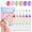 C, variant on Nail Polish Pens, Water-Based Nail Pens, 6 Colors, Quick Dry & Easy Remove, Portable Nail Art (A)