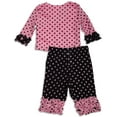 thumbnail image 2 of Me Me Me by Lipstik - Baby Girls Long Sleeve Pant Set Asst Fabrics 29736-3Months (pink polka dot), 2 of 3