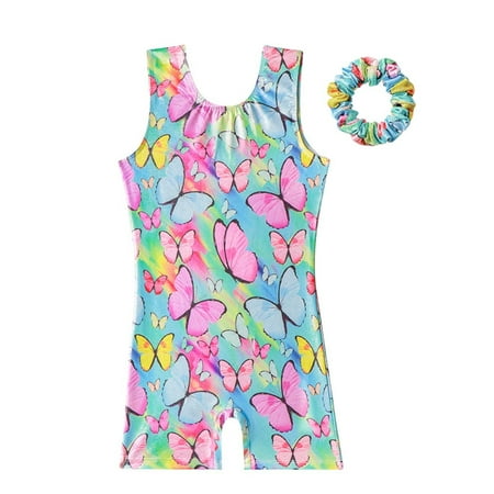 

ZRBYWB Kids Toddler Baby Girls Romper Print Spring Summer Sleeveless Romper Dance Performance Jumpsuit Exercise Clothes Baby Clothing