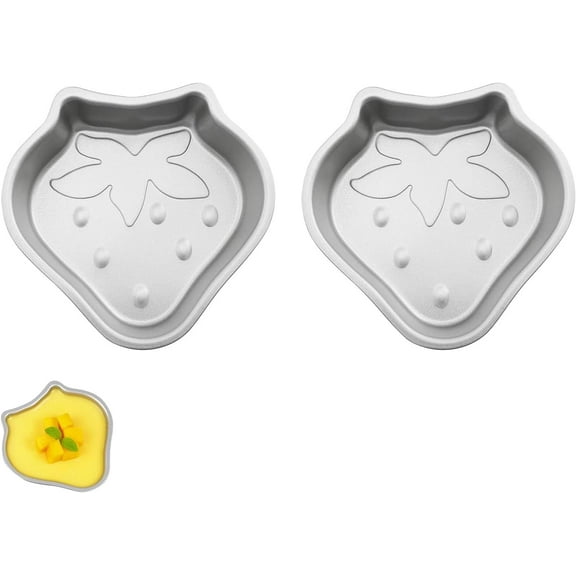 2pcs Strawberry Shaped Cake Baking Pans For Birthdays Wedding And Home Party, Cake Molds For Baking - Send Goods From Local Warehouse