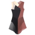 thumbnail image 6 of Haitryli Women's Sparkly Rhinestones Figure Ice Skating Dress Sleeveless Lyrical Modern Dancewear Dusty Pink S, 6 of 7