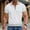 02 White, variant on YueHuiYing Men's Striped Contrast-Color Knit Collared Short-Sleeve Top Casual Relaxed-Fit Lightweight Breathable Summer Daily Wear