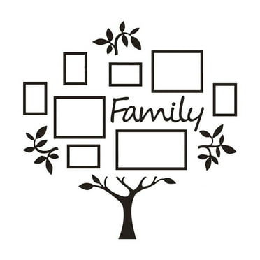 Lierteer Family Tree Frame Collage Pictures Collage Photo Wall Mount Decor Wedding Black