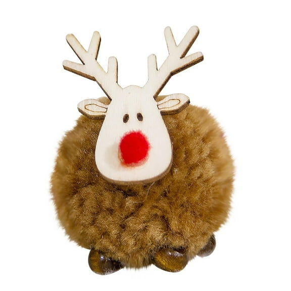 Zmeidao Christmas Felt Elk Hanging Ornaments, Christmas Tree Decorations Cute Deer Craft Ornament Hanging Decorations for Xmas Party Indoor/Outdoor