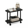 thumbnail image 2 of Pemberly Row Table d'Appoint Ovale Turn-N-Tube avec Roulettes, Couleur Espresso, 2 of 6