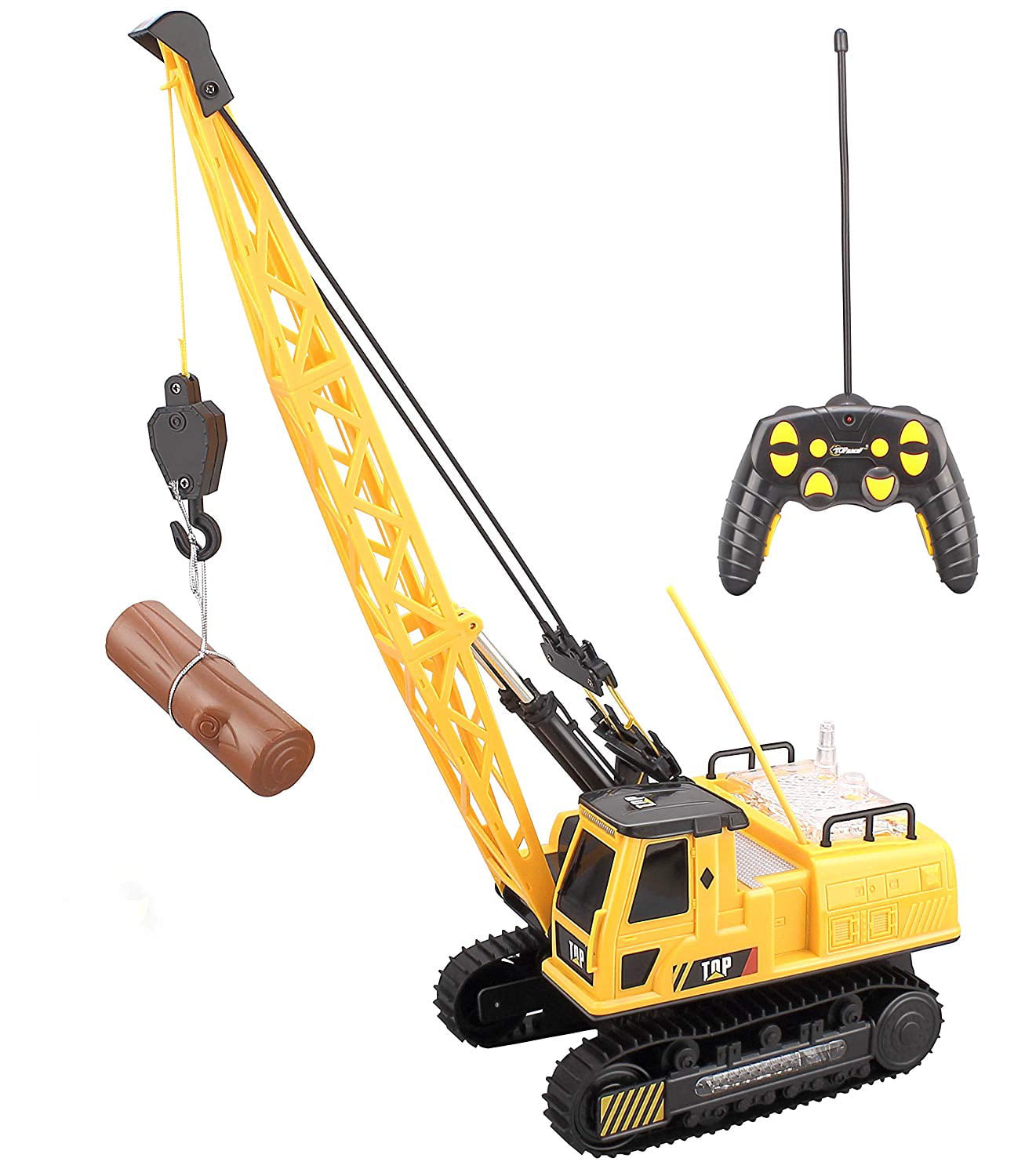 bigjigs big yellow crane and construction set