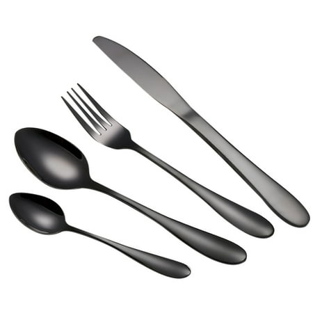 

4PCS Stainless Steel Upscale Dinnerware Flatware Cutlery Fork Spoon Teaspoon Deals