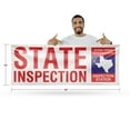thumbnail image 2 of Texas State Inspection Banner Sign 36 Inch x 96 Inch | 13 oz Vinyl with Metal Grommets | Heavy-Duty Single-Sided Outdoor Durable Printed High-Quality Weatherproof | Made in the USA, 2 of 6