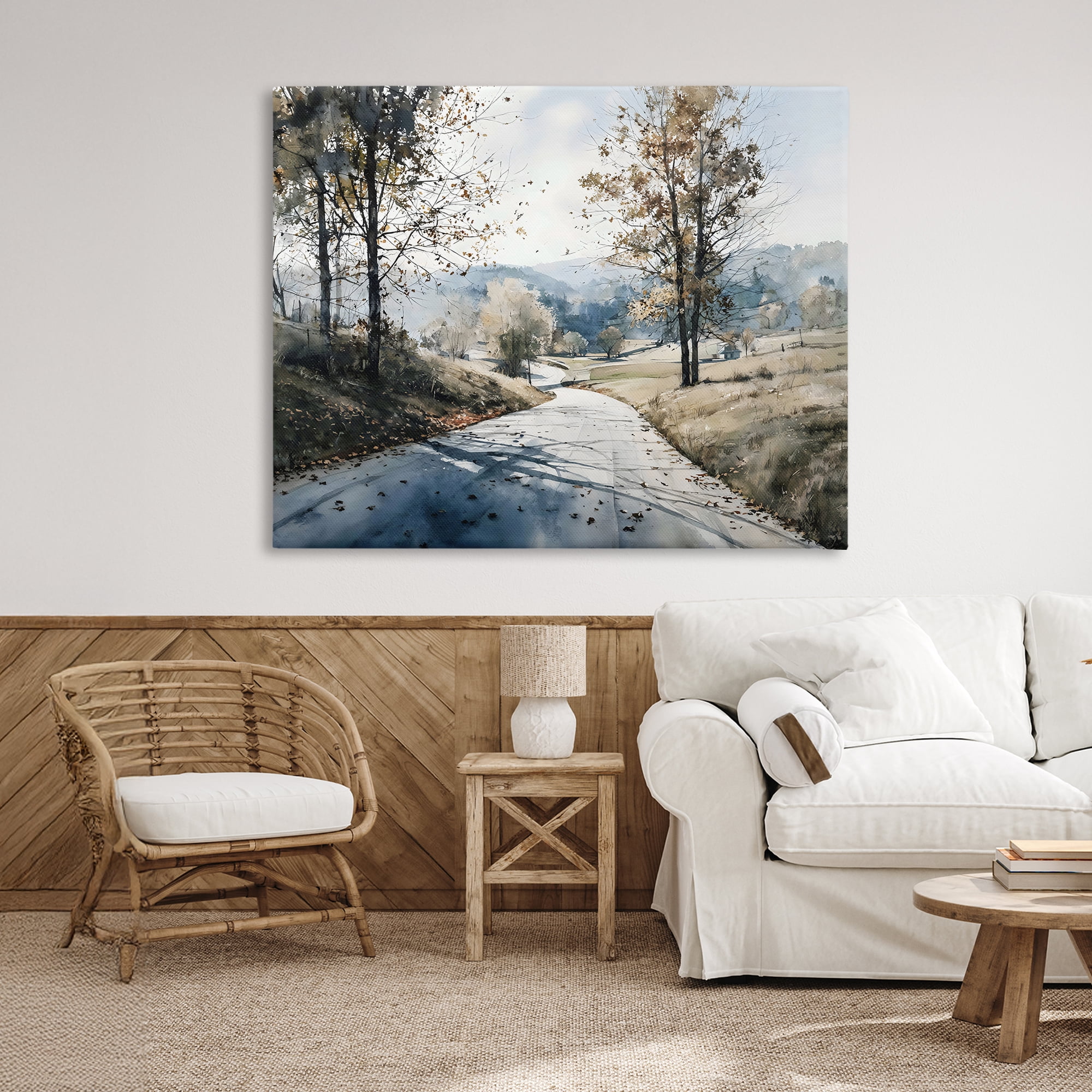 Stupell Industries Country Road in Autumn Canvas Wall Art, design by Franklyn Gregory