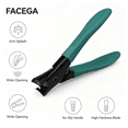 thumbnail image 5 of EXLEAF 2026 New Nail Clippers Anti Splash Nail Clippers 2026 Newest Anti Toe with Catcher for Thick Hard Nails Toe Nail Clipper Nail Clippers for Household Fingernail Clipper for Men Women Green, 5 of 7