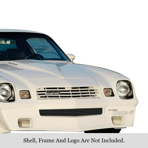 1978-1981 Chevy Camaro Stainless Steel Black Powder Coated Finish 8X6 Horizontal Billet Black Stainless Steel Billet Grille