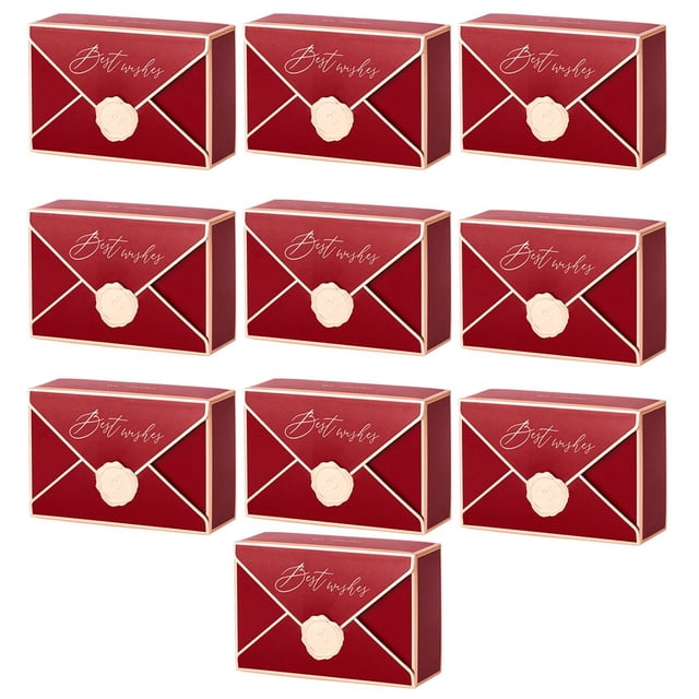 MesaSe 10Pcs Lightweight Candy Box Fine Workmanship Paper Decorative Portable Gifts Candy Case for Wedding