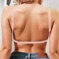 thumbnail image 5 of QASIEATN Wireless Jelly Bras for Women Deep V Full Coverage No Underwire Bras Women's Underwear, 5 of 6
