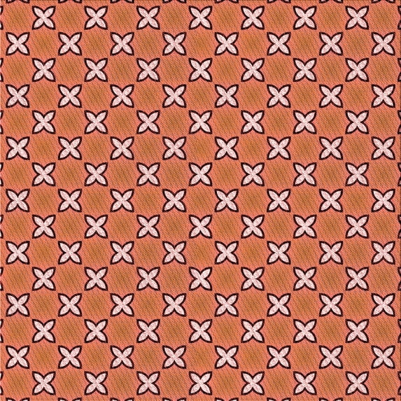 Ahgly Company Machine Washable Indoor Square Transitional Red Area Rugs, 4' Square