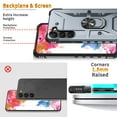 thumbnail image 4 of ELEHOLD Heavy Duty Rugged Case for Samsung Galaxy A15,360° Rotation Ring Holder Kickstand Function Anti-Slip Work with Magnetic Car Mount Shockproof Protective Case for Galaxy A15,Gray, 4 of 7