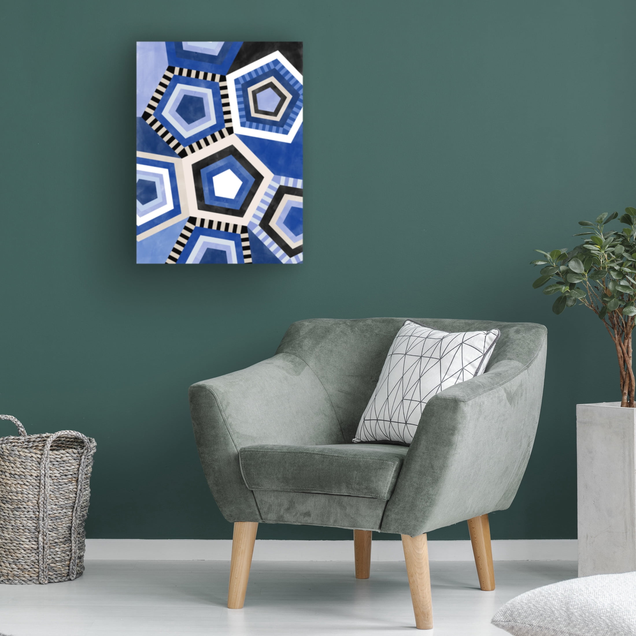 Trademark Fine Art Elena Ristova  Indigo61 Canvas Wall Art
