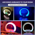 thumbnail image 4 of Bell + Howell Haut-Parleur Bluetooth Lampe de Table Chargeur de Téléphone Sans Fil Support Réveil Veilleuse DEL RVB Lampe de Lit, 4 of 7