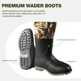 thumbnail image 2 of Ghosthorn Chest Waders for Men Women with Insulated Boots Nylon/PVC Waterproof Fishing Waders Bootfoot Duck Hunting Waders, 2 of 11